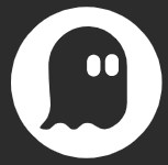 Small ghost in circle