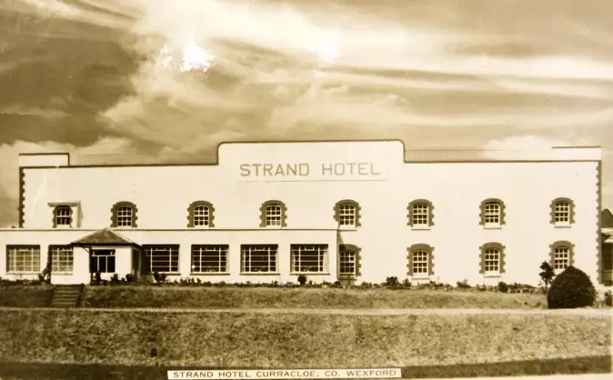 An old photo of the Strand Hotel